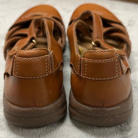 Clarks Collection Brown Roseville Step Mary Jane Flat - Size 7 - Picture 10 of 14